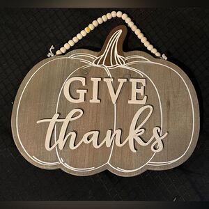 Give Thanks home decor sign